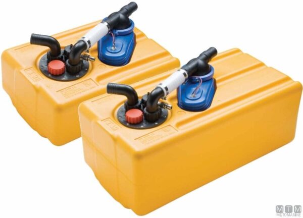 Afvalwatertank met 12V Jabsco-pomp (Model Standaard 93 liter)