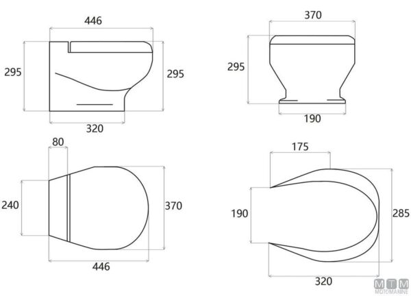 Toilet Tecma Nano 24v (All-in-One SFT paneel) - Afbeelding 3