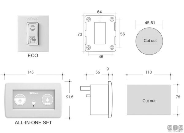 Toilet Tecma Nano 24v (All-in-One SFT paneel) - Afbeelding 4