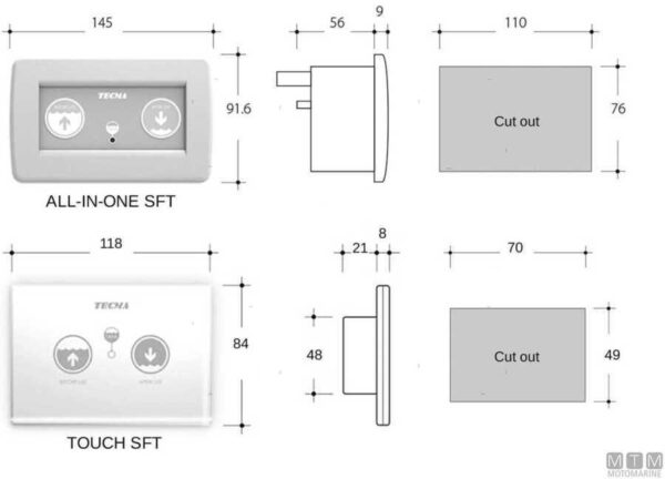 Toilet Tecma Elegance 2G 12v Kort - Afbeelding 5