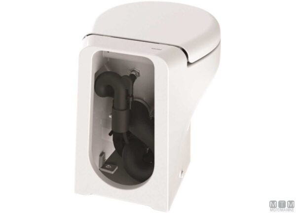 Maritiem Toilet Tecma Silence Plus 2G 24V met All-in-One SFT Paneel - Afbeelding 4