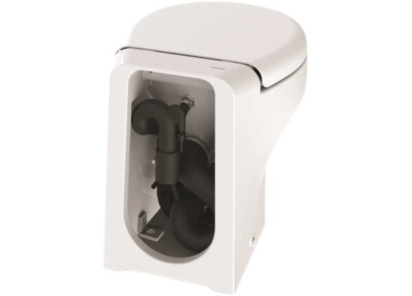 Maritiem Toilet Tecma Silence Plus 2G 12V met All-in-One SFT Paneel - Afbeelding 4