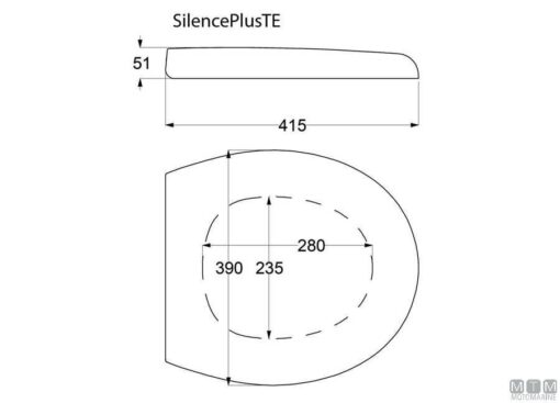 reserve Scharnieren voor Tecma Silence Plus T-PF.P83 - Afbeelding 4