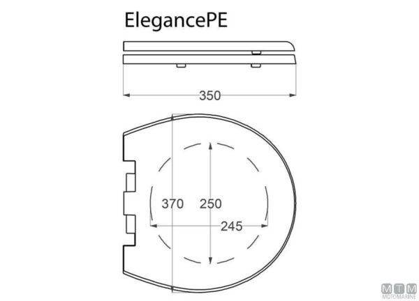 reserve Scharnieren voor Tecma Silence Plus T-PF.P83 - Afbeelding 3