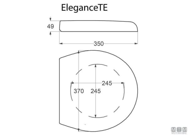 reserve Scharnieren voor Tecma Silence Plus T-PF.P83 - Afbeelding 2