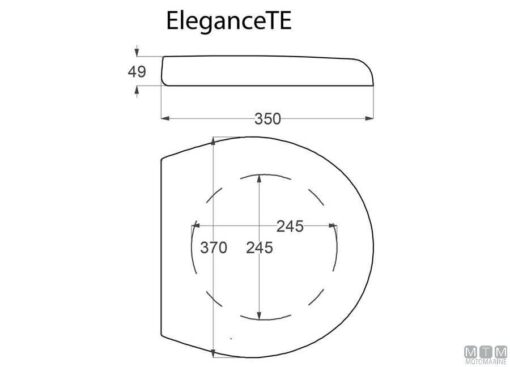 reserve Scharnieren voor Tecma Elegance T-PF.P84 - Afbeelding 2