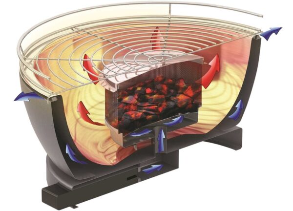 RVS Grill en Barbecue Feuerdesign Mayon 330 x h185 mm - Afbeelding 2