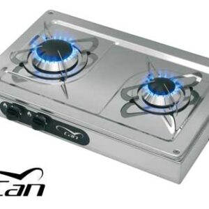 Roestvrijstalen Kookplaat Hotty 2 Branders 440 x 290 x h50 mm