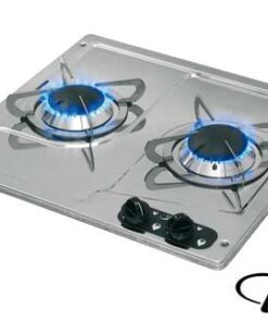 Roestvrijstalen Kookplaat Burny2 2-branders 380 x 360mm