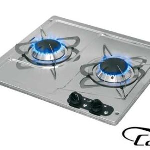 Roestvrijstalen Kookplaat Burny2 2-branders 380 x 360mm