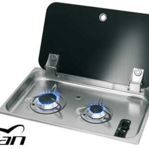 RVS Afzuigkap 2-Pits 530 x 325mm