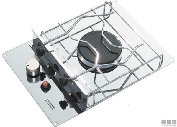 RVS Kookplaat Techimpex Burano 3-pits 470 x 390 mm - Afbeelding 3