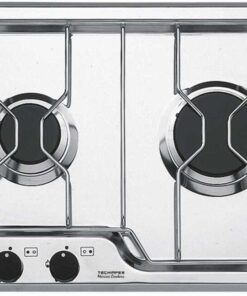 RVS Kookplaat Techimpex Burano 3-pits 470 x 390 mm