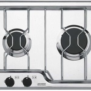 RVS Kookplaat Techimpex Burano 3-pits 470 x 390 mm