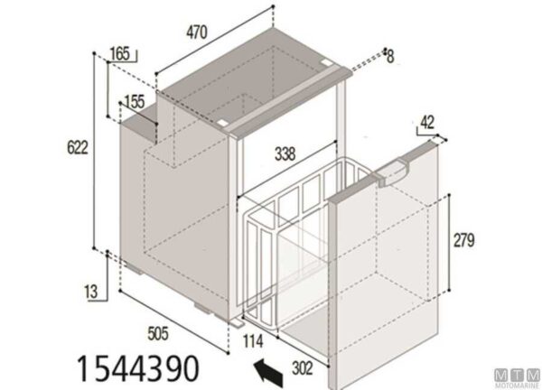 Vitrifrigo C62DWi Koel-Vriescombinatie - Afbeelding 6