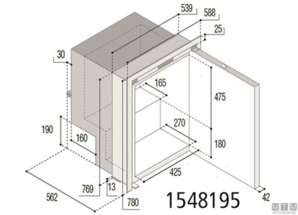 Vitrifrigo C51iX Koel-vriescombinatie - Afbeelding 6