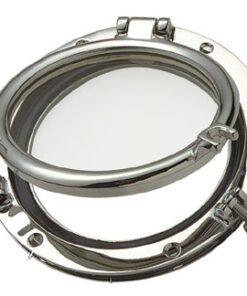Portlight Laag Ronde 175mm Verchroomd Messing