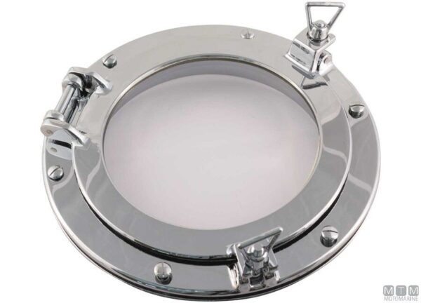 Portlight Ronde 300mm H50 Chromed Brass - Afbeelding 3