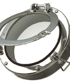 Portlight rond 264mm H25 verchroomd messing