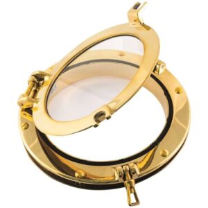 Portlight Ronde 470mm H50 Polished Brass