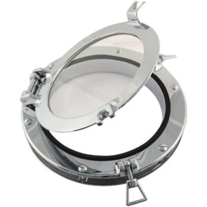 Portlight Ronde 300mm H50 Chromed Brass