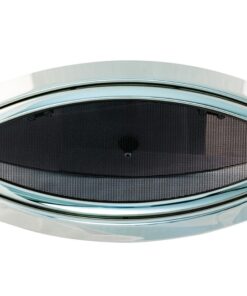 Portlight Open Ovaal 203x461mm Uitsparing 156x414mm RVS
