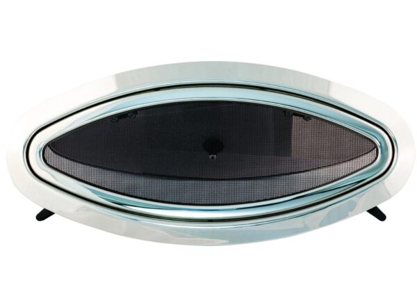 Portlight Open Ovaal 203x461mm Uitsparing 156x414mm RVS