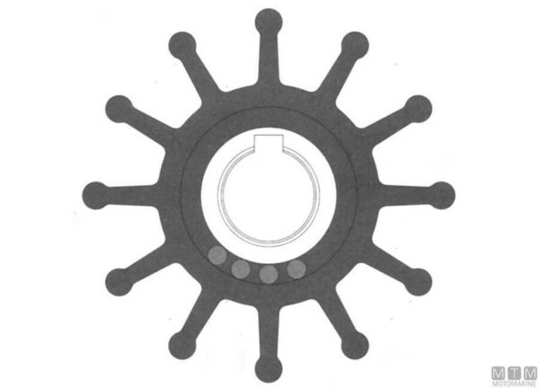 Impeller Johnson 09-707B-1 Neopreen - Afbeelding 3