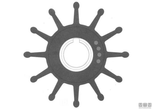 Impeller Johnson 09-707B-1 Neopreen - Afbeelding 2