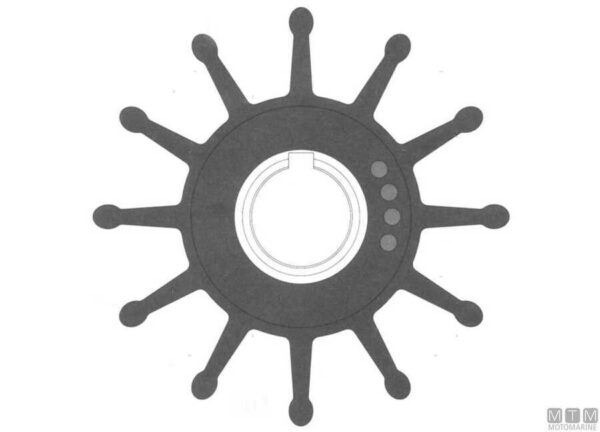 Impeller Johnson 09-707B-1 Neopreen - Afbeelding 2