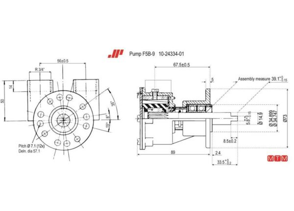 Waterpomp Johnson f5b-9 - Afbeelding 2