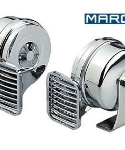 Koppel verchroomde Hoorns Marco 24V