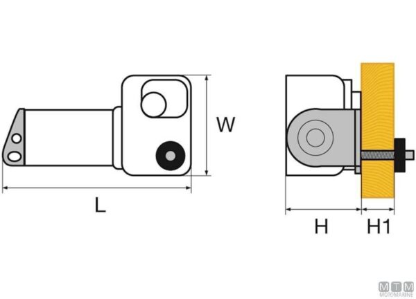 Marine ruitenwissers W10 MTM 24v (48mm as) - Afbeelding 2