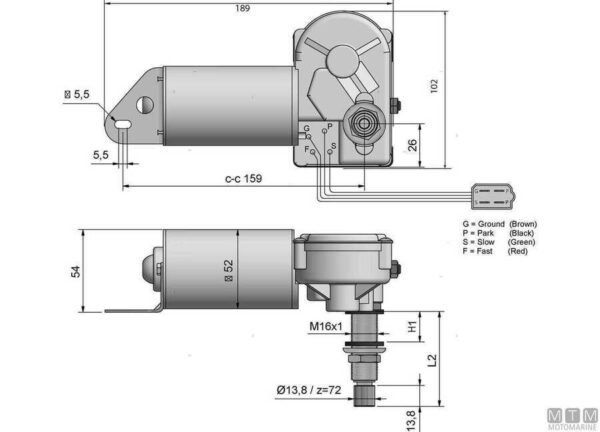 Ruitenwisser Roca W10 12v -42mm - Afbeelding 2