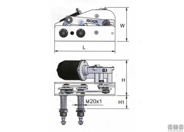 Ruitenwisser Roca W38 24v -78mm - Afbeelding 3