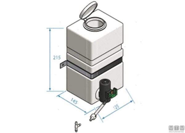 Watertank Roca 12v 2.5lt - Afbeelding 2