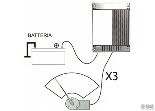 Wisser besturingsdoos 112 x 112mm tot 3 wissers 12v - Afbeelding 2