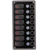 Elektrisch paneel Black Sea met 8 Led waterdichte schakelaars 115 x H240 mm