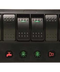 Elektrisch Paneel Startech met 6 Led schakelaars 182 x H100mm