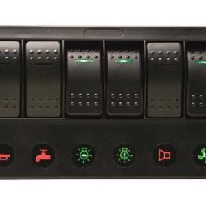 Elektrisch Paneel Startech met 6 Led schakelaars 182 x H100mm