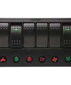 Elektrisch Paneel Startech met 8 Led schakelaars 235 x H100mm