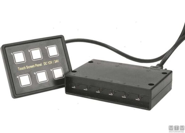 Digitaal touchpaneel 6 schakelaars 100 x 80 x H10mm - Afbeelding 2