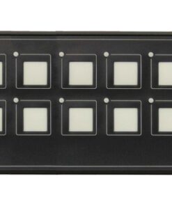 Digitaal paneel met 10 aanraakschakelaars 130 x H75mm