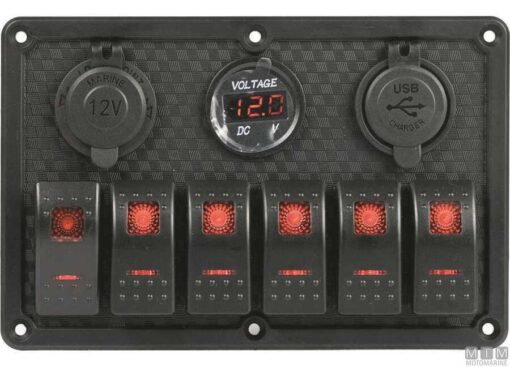 Paneel REDTECH met batterij-indicator 183 x 120mm