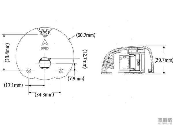 Paar Led Navigatieverlichting Attwood Lightarmor - Afbeelding 2