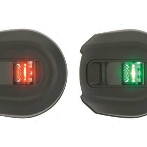 Paar Led navigatielampen Attwood Zwart 12v