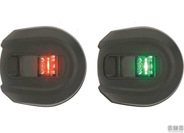 Paar Led navigatielampen Attwood Zwart 12v