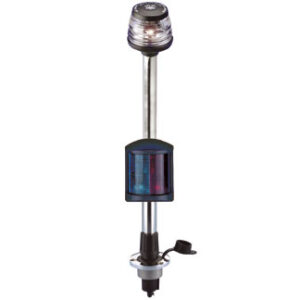 Navigatie Licht Gecombineerd (ROOD/GROEN 225°- WIT 360°) Met Ingebouwde Mast H100cm