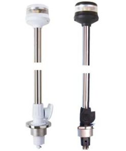 LED navigatieverlichting wit 360º met bayonet mast H100cm