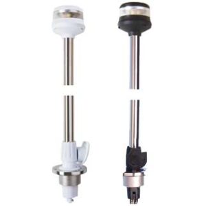 LED navigatieverlichting wit 360º met bayonet mast H100cm